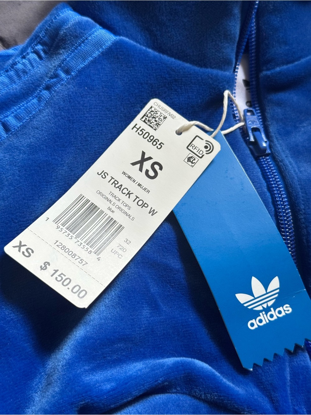 NEW Adidas X Jeremy Scott Edition
Velour Track Top, XS - Picture 3 of 8